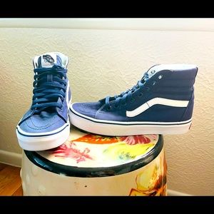 VANS Sk8-Hi MLB New York Yankees Navy White Men's Shoes Baseball Size 6.0